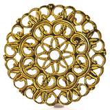 26MM Gold Filigree Disc (12 pieces)