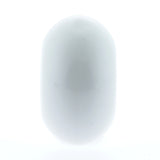 18MM White Belly Rondelle Bead (36 pieces)