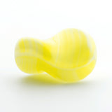 12X9MM Yellow Glass Twist Bead (72 pieces)