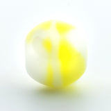 6MM White/Yellow Glass Beads (144 pieces)