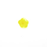 Yellow Givre Glass Flower Bead (100 pieces)
