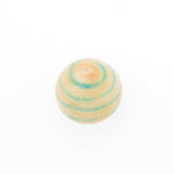 20MM Aqua Stripe Papermache Bead (12 pieces)