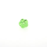 7MM Green Flower Glass Rondel (72 pieces)