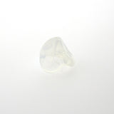 White Opal Glass Flower Bead (36 pieces)