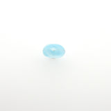 8MM Aqua Quartz Glass Disc Bead (72 pieces)