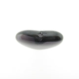 24MM Amethyst Flat Glass Heart Bead (2 pieces)