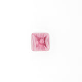 12MM Pink Quartz Glass Pyramid Bead (36 pieces)