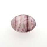 18X13MM Amethyst Glass Oval Bead (12 pieces)