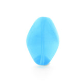 Large Flat Aqua Opal Glass Bead (12 pieces)