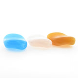 Large Flat Pink Opal Glass Bead (12 pieces)