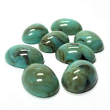 18X13MM Turquoise Matrix Color Oval Acrylic Cab (144 pieces)