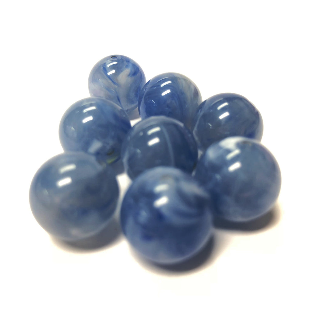 8MM Blue "Agate" Acrylic Beads (300 pieces)