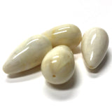 14X26MM "Ivorine" Pear Acrylic Beads (24 pieces)