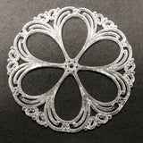 55MM Crystal Filigree Plastic Disc (24 pieces)