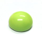 18MM Green Glass Cab (12 pieces)