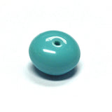 8MM Green Trq. Glass Rondel Bead (72 pieces)