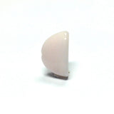 12X7MM Pink Glass Flat Cap (72 pieces)