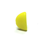 12X7MM Yellow Glass Flat Cap (72 pieces)