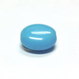 14MM Blue Turq.Glass Disc Bead (72 pieces)