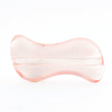14X7MM Pink Glass "S" Bead (72 pieces)