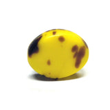 16X13MM Yellow/Black Glass Bead (24 pieces)