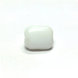 10X8MM White Glass Rectangle Bead (72 pieces)