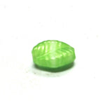 19X12MM Green Glass Leaf Bead (36 pieces)