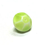 12MM Green Glass Faceted Rondel Bead (36 pieces)