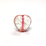 15MM Crystal/Pink/Gold "Spiked" Heart Bead (72 pieces)
