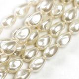 6X9MM Kiska Pearl Glass Baroque Oval 16"