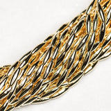 4X12MM Gold Oval Beads 60" 6 Strands