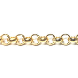 Gold Tone Plated Chain Steel Single Cable (1 foot)
