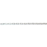 Silver Tone Plated Chain Brass Single Cable (1 foot)