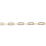 Gold Tone Plated Chain Brass Single Cable (1 foot)