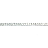 Im. Rhodium Plated Chain Brass Curb (1 foot)