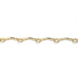Gold Tone Plated Chain Steel Bar (1 foot)