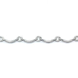 Silver Tone Plated Chain Steel Bar (1 foot)