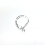 Silver Plated Lever Back Ear Wire With Loop (144 pieces)