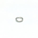 6MM Split Ring Silver Plate (144 pieces)