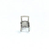 4X6MM Connector With Square Loop Nickel (144 pieces)