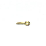 9MM Gilt Screw Eye With 3.5MM Eye (144 pieces)