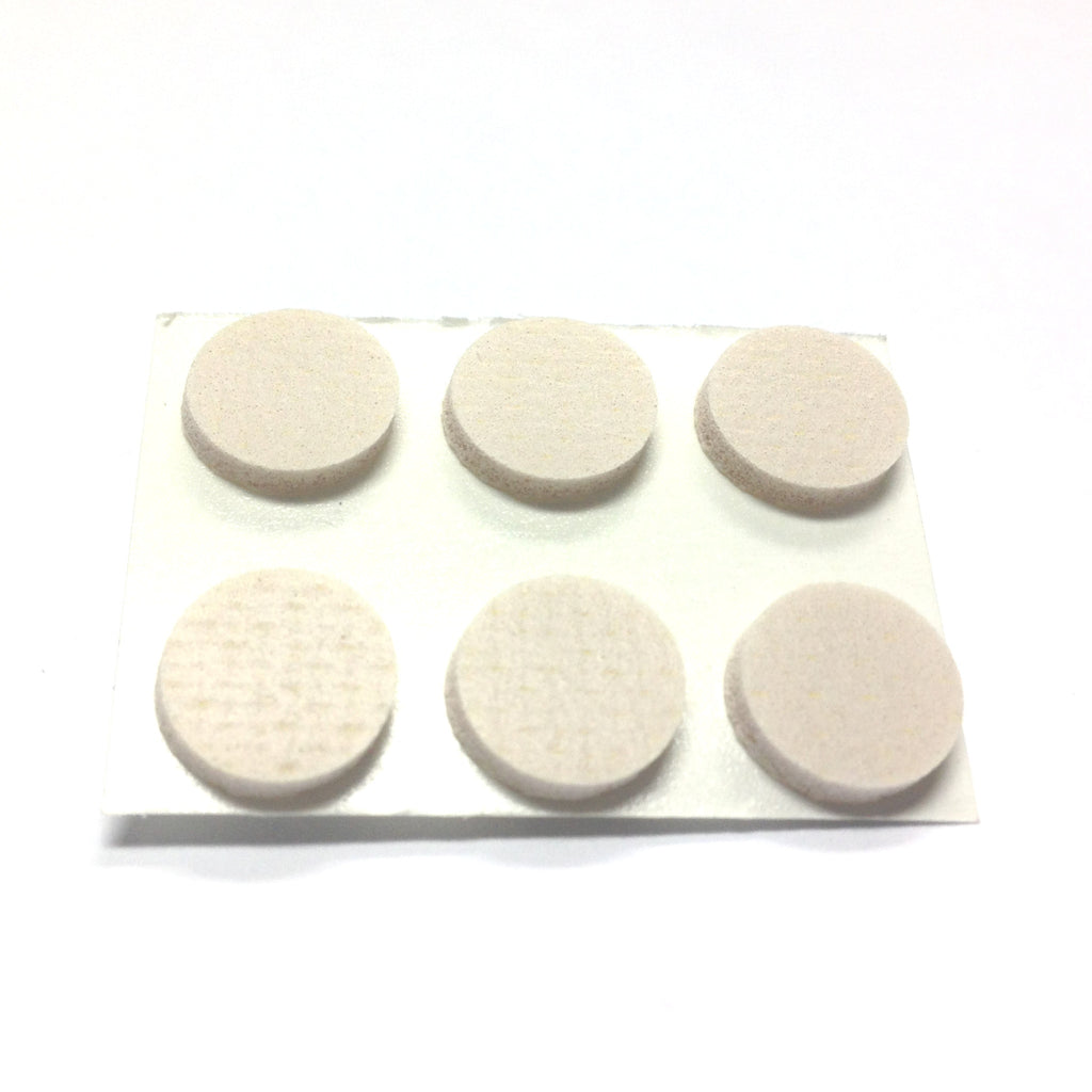 Self-Stick Beige Round Earring Cushion (300 pieces)