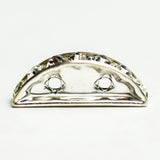 19X7MM Rondelle Crystal/Silver (6 pieces)