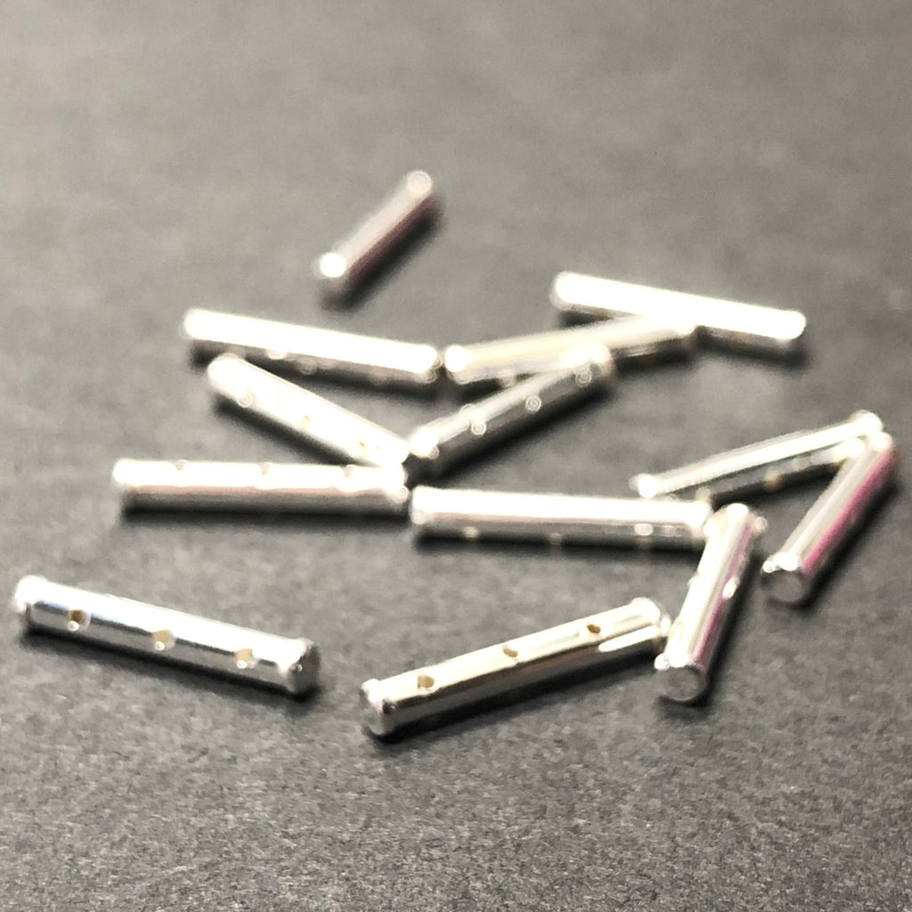 .925 Sterling 3-Hole Tube Spacer (12Pc/Pk)