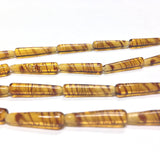 20X4MM Tortoise Glass Pear Bead (30 pieces)