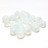 6MM White Opal Glass Cab (144 pieces)