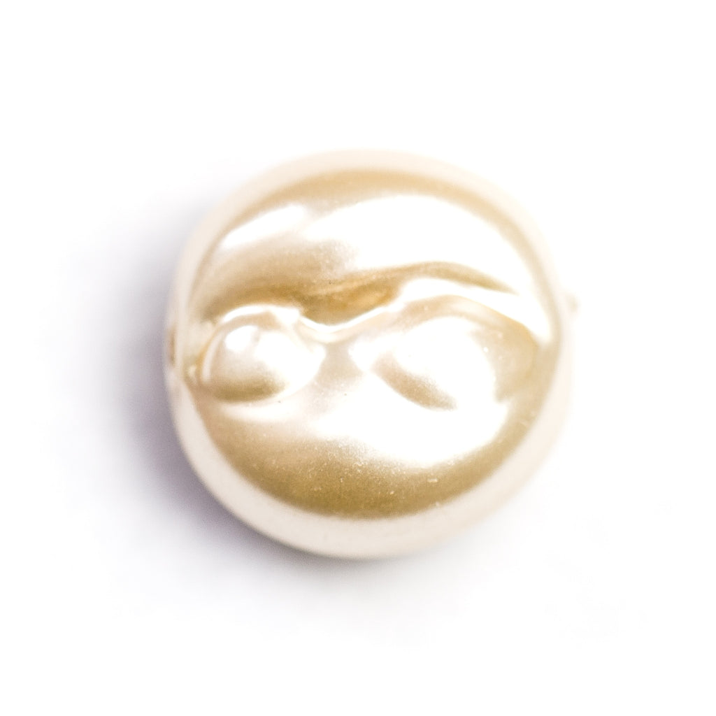 14MM Cultura Glass Pearl Baroque Disc Bead (144 pieces)