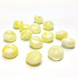 9MM Yellow Glass Disc Bead (72 pieces)
