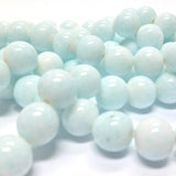 8MM Light Blue Glass Beads (200 pieces)