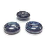 28MM Black/Hematite Glass Cab (6 pieces)